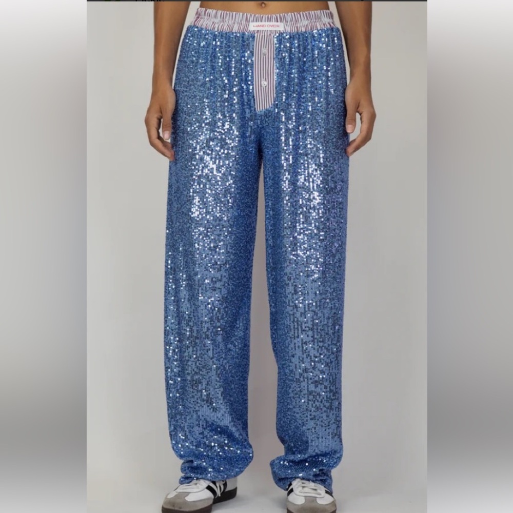 WORN ONCE Handover Blue Sequin Pants